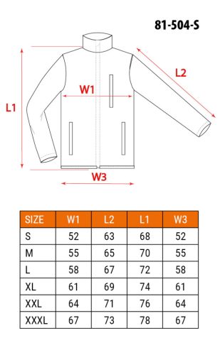 Polár munkavédelmi kabát, zöld, S