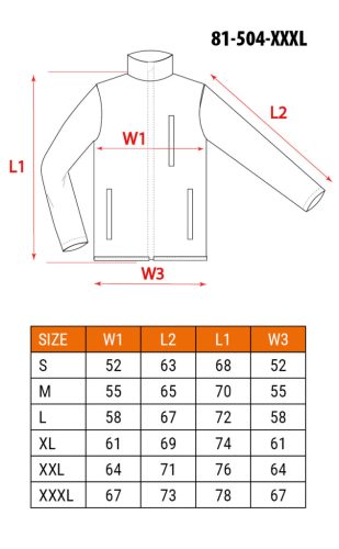 Polár munkavédelmi kabát, zöld, XXXL