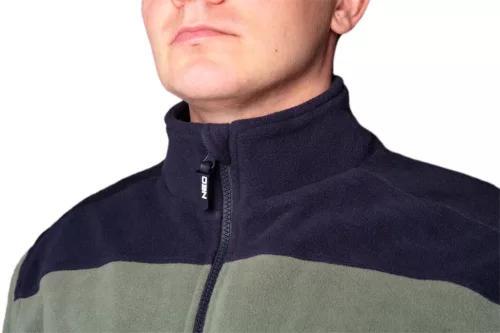 Polár munkavédelmi kabát, oliva, CAMO, 100% poliészter, 300g/m2, XL