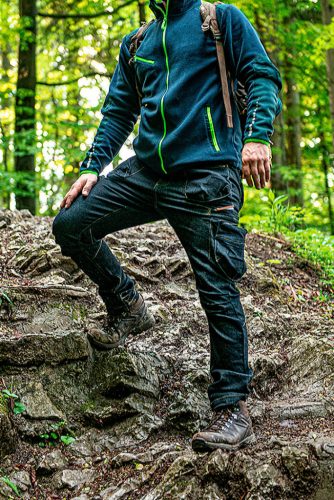 Polár munkavédelmi kabát, Premium, Cordura megerősítésekkel, L