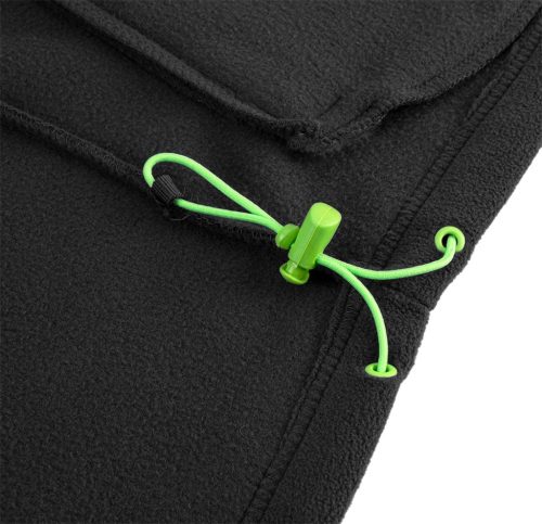 Polár munkavédelmi kabát, Premium, fekete, Cordura megerősítésekkel, 300g/m2, L