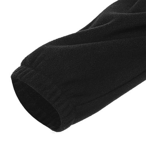 Polár munkavédelmi kabát, gyapjú hatású, Basic, fekete, L