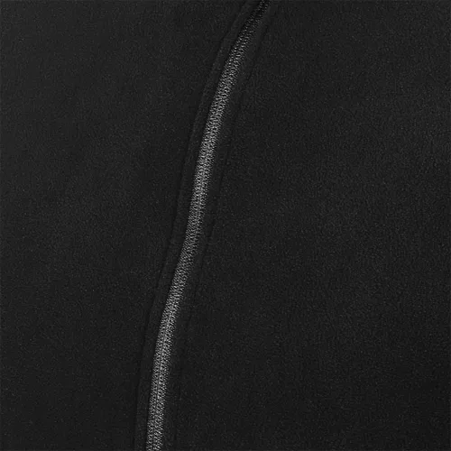 Polár munkavédelmi kabát, gyapjú hatású, Basic, fekete, S