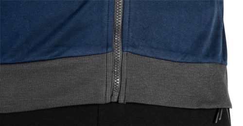 Munkavédelmi pulóver kapucnival Comfort, sötétkék, 60% poliészter 40% műselyem, L 