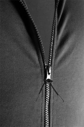 Munkavédelmi pulóver kapucnival Comfort, szürke, 57% pamut, 39% poliészter, M