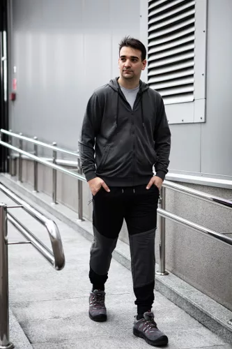 Munkavédelmi pulóver kapucnival Comfort, szürke, 57% pamut, 39% poliészter, XXXL