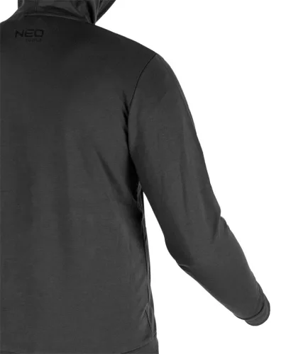 Munkavédelmi pulóver kapucnival Comfort, szürke, 57% pamut, 39% poliészter, XXXL