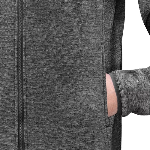 Munkavédelmi pulóver, Outdoor, cippzáras, szürke, XXXL