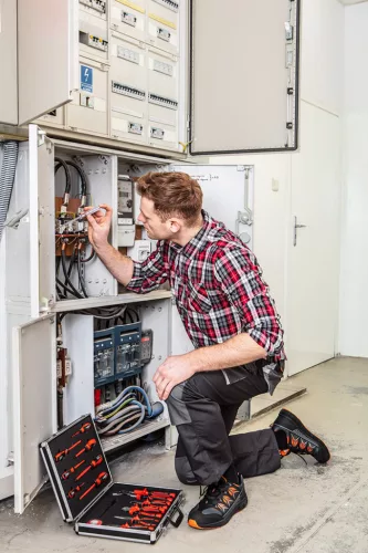 Flanel munkaing, piros-fekete-fehér, 100% pamut, XL