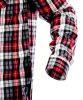 Flanel munkaing, piros-fekete-fehér, 100% pamut, XL