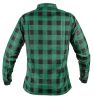 Flanel munkaing, zöld-fekete, 100% pamut, M