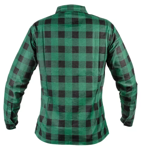 Flanel munkaing, zöld-fekete, 100% pamut, S