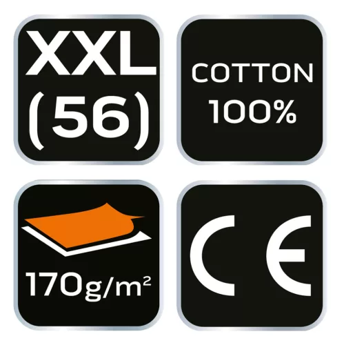 Flanel munkaing, zöld-fekete, 100% pamut, XXL