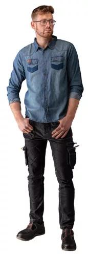 Farmer munkaing, Denim, 100% pamut, XL