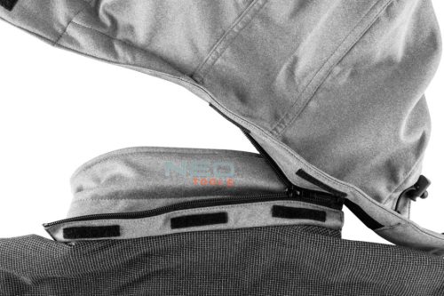 Softshell munkavédelmi kabát, Levehető kapucnival, S