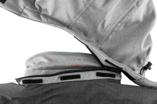 Softshell munkavédelmi kabát, Levehető kapucnival, XXXL