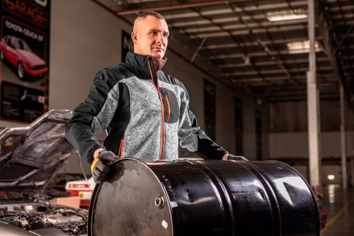 Munkavédelmi kabát, softshell betétekkel, XL