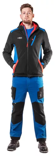 Softshell munkavédelmi kabát, víz- és szélálló, HD+, vízállóság:5000mm, lélegző:3000g/m2/24h, S