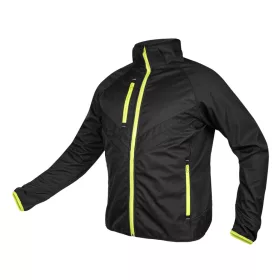 Softshell munkavédelmi kabát, fekete-sárga, L