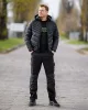 Téli munkavédelmi kabát, Mix&Match, steppelt-szigetelt anyag, könnyű, fekete, M
