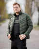 Téli munkavédelmi kabát, Mix&Match, steppelt-szigetelt anyag, könnyű, zöld-fekete, XL