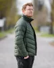 Téli munkavédelmi kabát, Mix&Match, steppelt-szigetelt anyag, könnyű, zöld-fekete, XL