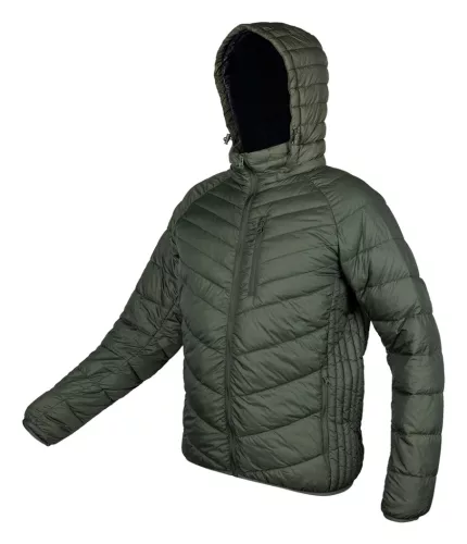 Téli munkavédelmi kabát, Mix&Match, steppelt-szigetelt anyag, könnyű, zöld-fekete, XL