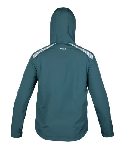 Munkavédelmi kabát, Mix&Match, 4 irányú sztreccs, zöld, S