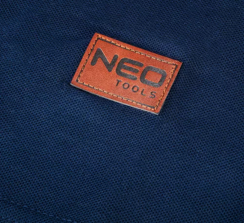 Munkavédelmi póló, galléros, kék, Denim, 100% pamut, 200g/m2, XL