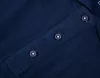 Munkavédelmi póló, galléros, kék, Denim, 100% pamut, 200g/m2, XL