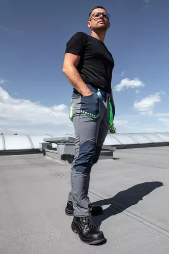 Munkavédelmi póló, fekete, 100% pamut, S