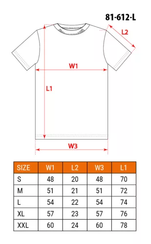 Munkavédelmi póló, CAMO, feliratos, olíva, 100% pamut, 180g/m2, L