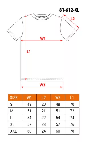 Munkavédelmi póló, CAMO, feliratos, olíva, 100% pamut, 180g/m2, XL