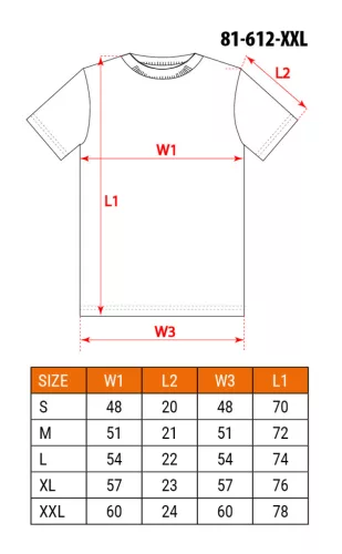 Munkavédelmi póló, CAMO, feliratos, olíva, 100% pamut, 180g/m2, XXL