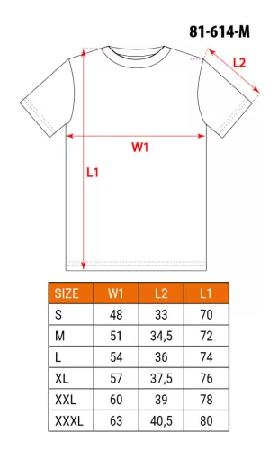 Munkavédelmi póló, prémium, lélegző hálós panel, 92% poliészter + 8% spandex, 220 g/m2, M