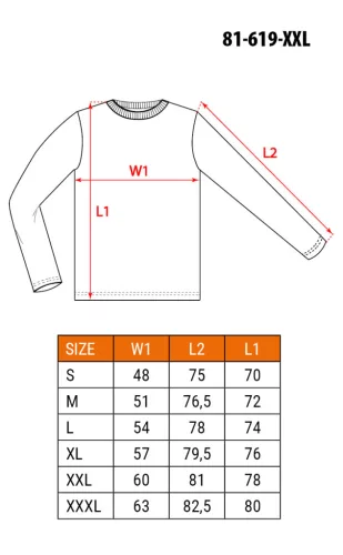 Munkavédelmi póló, Premium, hosszú ujjú, Premium márkajelzéssel, XXL