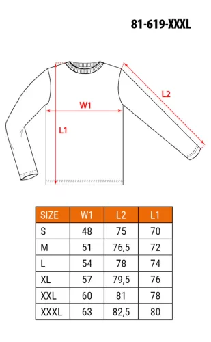 Munkavédelmi póló, Premium, hosszú ujjú, Premium márkajelzéssel, XXXL