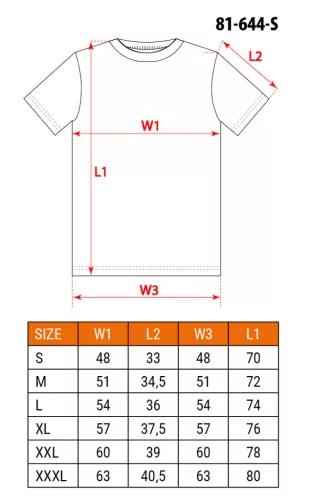 Munkavédelmi póló, Outdoor, erdő, S