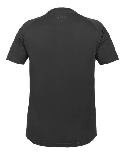 Munkavédelmi póló, Outdoor, hegyek, fekete, 100% pamut, 180g/m2, S