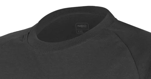 Munkavédelmi póló, Outdoor, hegyek, fekete, 100% pamut, 180g/m2, XXL