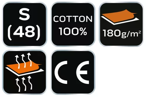 Munkavédelmi póló, zöld, 100% pamut, 180g/m2, S