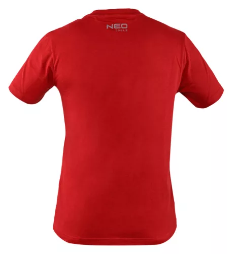 Munkavédelmi póló, piros, 100% pamut, 180g/m2, S