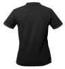 Munkavédelmi póló, galléros, Denim, fekete, pique, 100% pamut, 196g/m2, XXXL