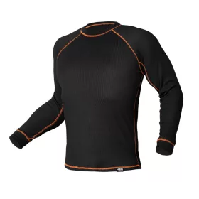   Thermo aláöltözet felső, hosszú ujjú, fekete, Basic, L/XL
