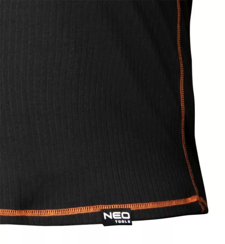 Thermo aláöltözet felső, hosszú ujjú, fekete, Basic, XXL/XXXL