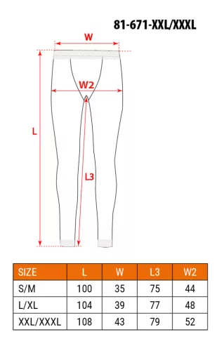 Thermo aláöltözet nadrág, Basic, XXL/XXXL