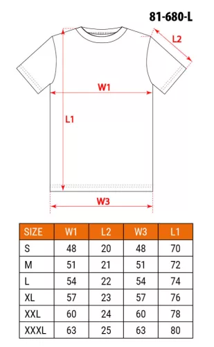 Munkavédelmi póló, hatszög grafika, autóalkatrész minta, 100% pamut, 180g/m2, L