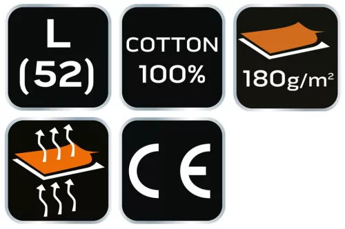 Munkavédelmi póló, hatszög grafika, autóalkatrész minta, 100% pamut, 180g/m2, L