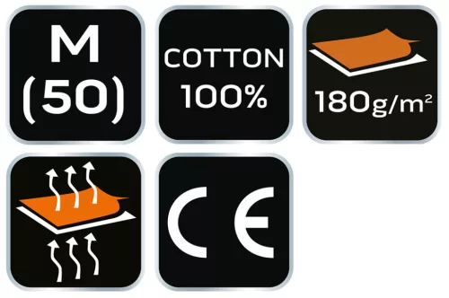 Munkavédelmi póló, hatszög grafika, autóalkatrész minta, 100% pamut, 180g/m2, M