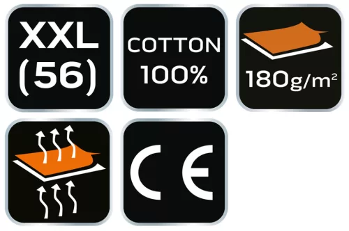 Munkavédelmi póló, hatszög grafika, autóalkatrész minta, 100% pamut, 180g/m2, XXL